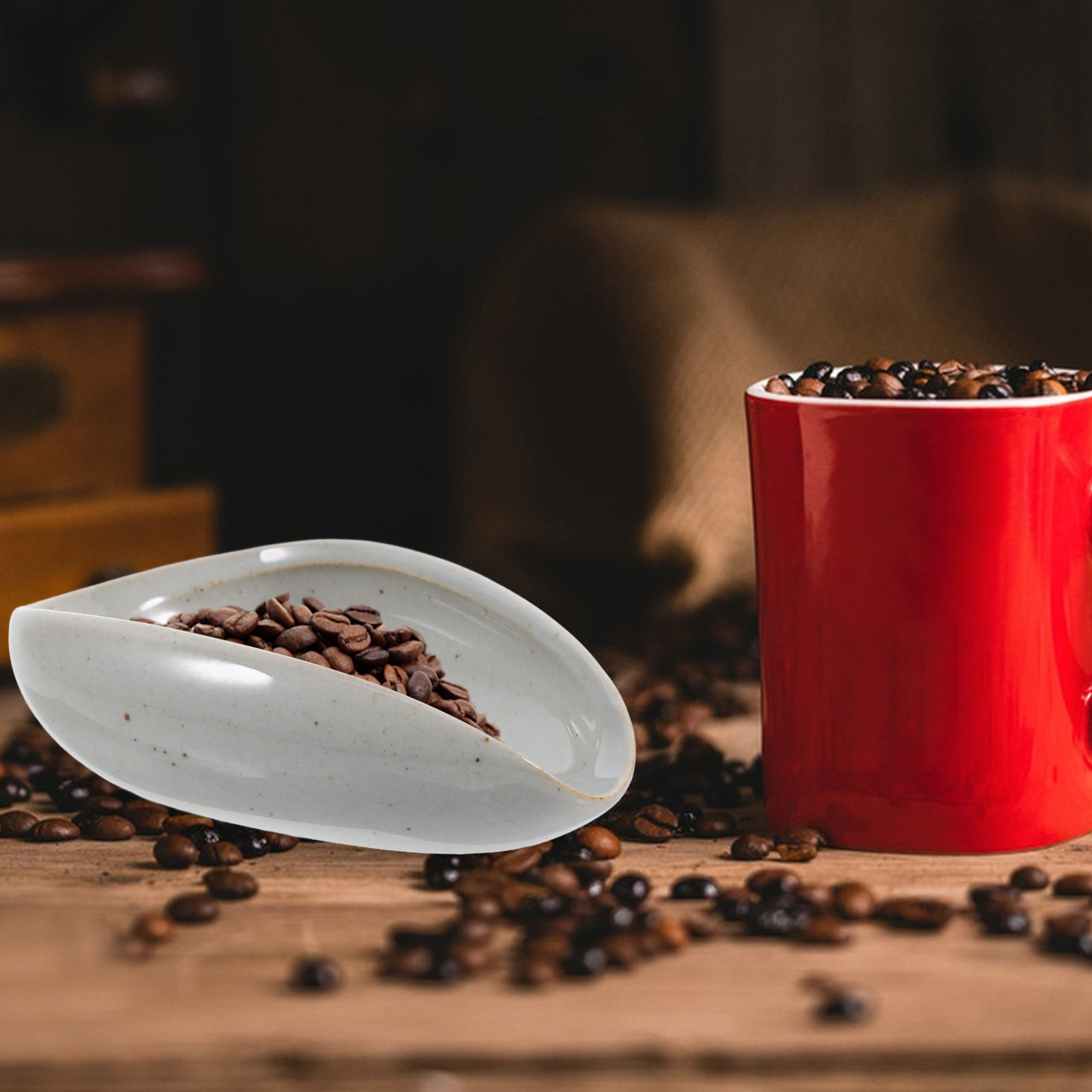 Coffee Tea Bean - Керамический лоток для дозирования кофейных зерен,