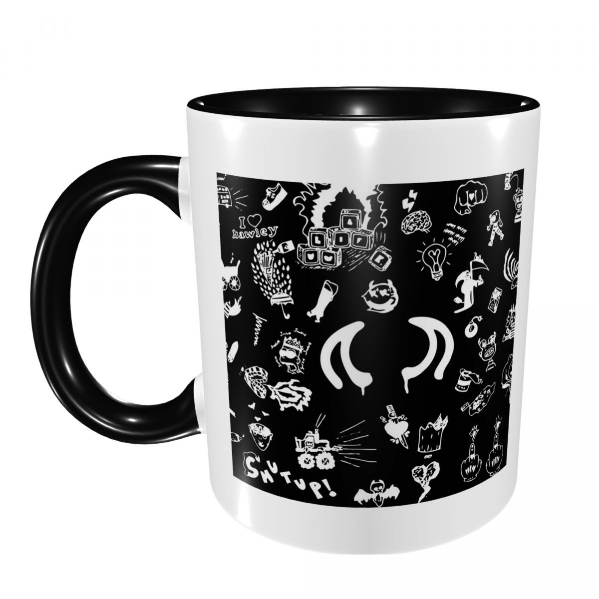 Coffee Tea Drawing - Кружка с рисунками Yungblud, забавная керамическая