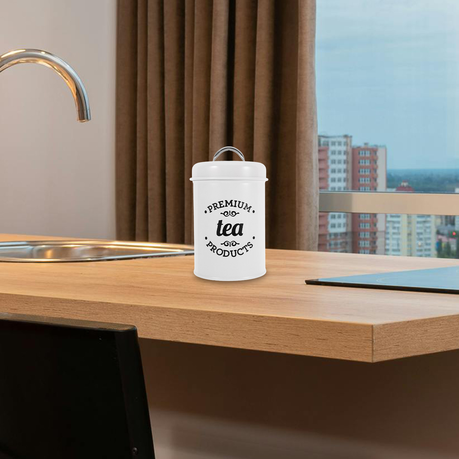 Tea Coffee Sugar Container - Набор герметичных металлических контейнеров для хранения
