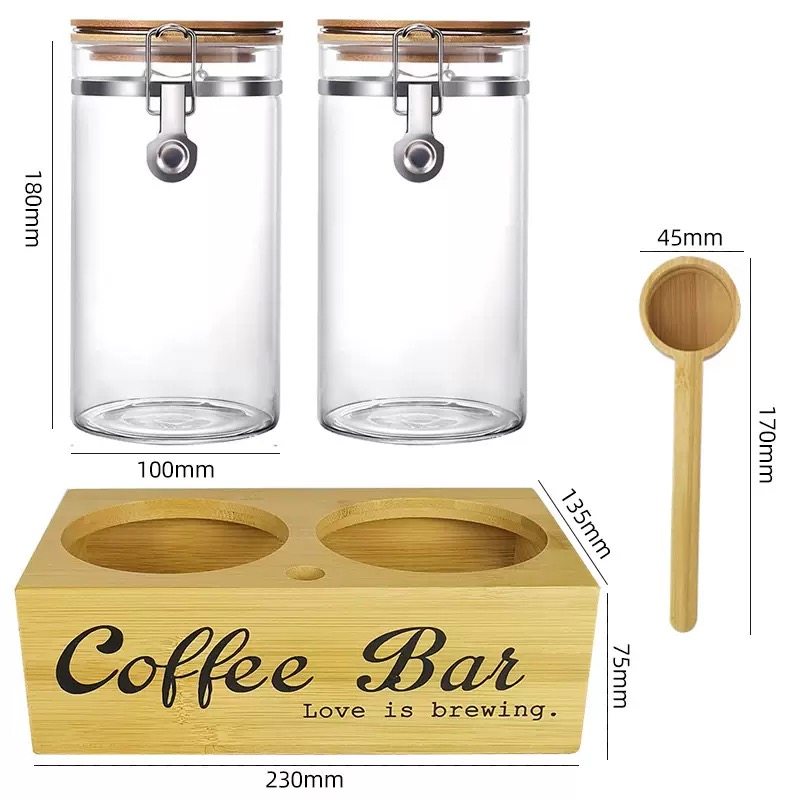 Coffee Tea Bean - Банки для хранения кофе, 2 упаковки
