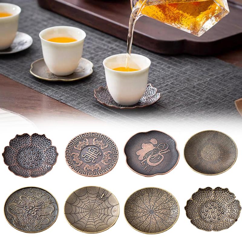 Coffee Tea Uses - Подставки из сплава в стиле ретро-дзен-кунг-фу,