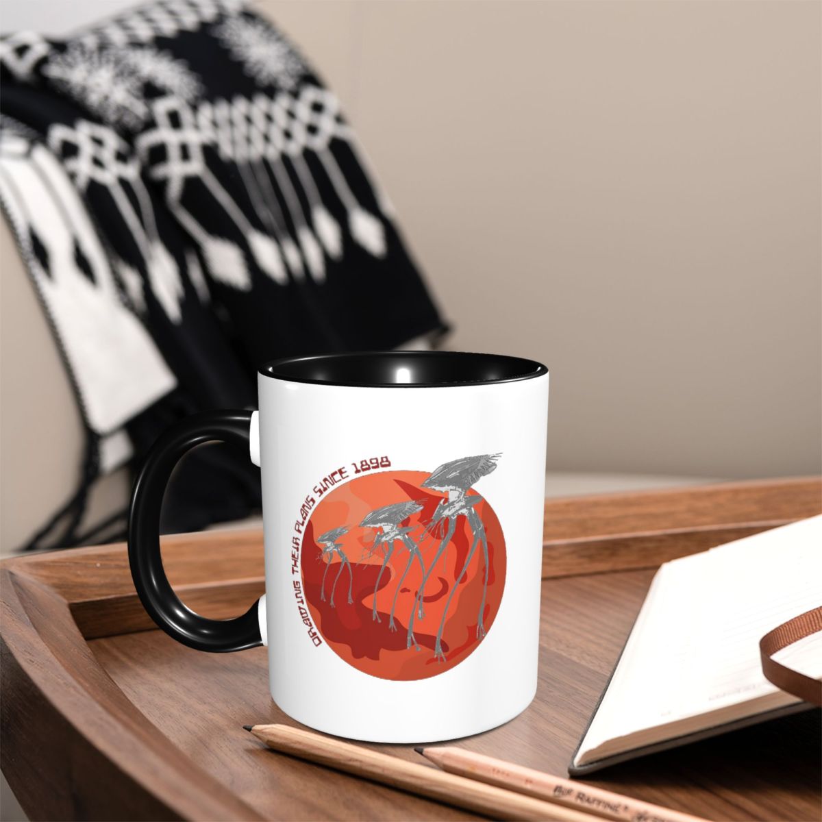 Coffee Tea Drawing - Кружка с изображением «Войны миров»: их