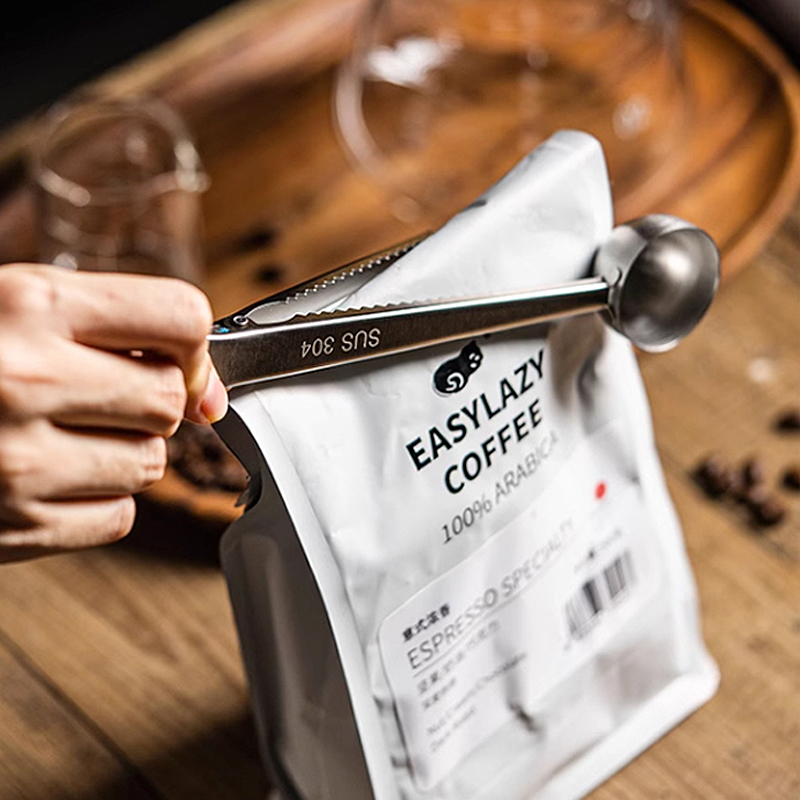 Coffee Tea Leaf And Bean - Новая ложка-зажим из нержавеющей стали 2026