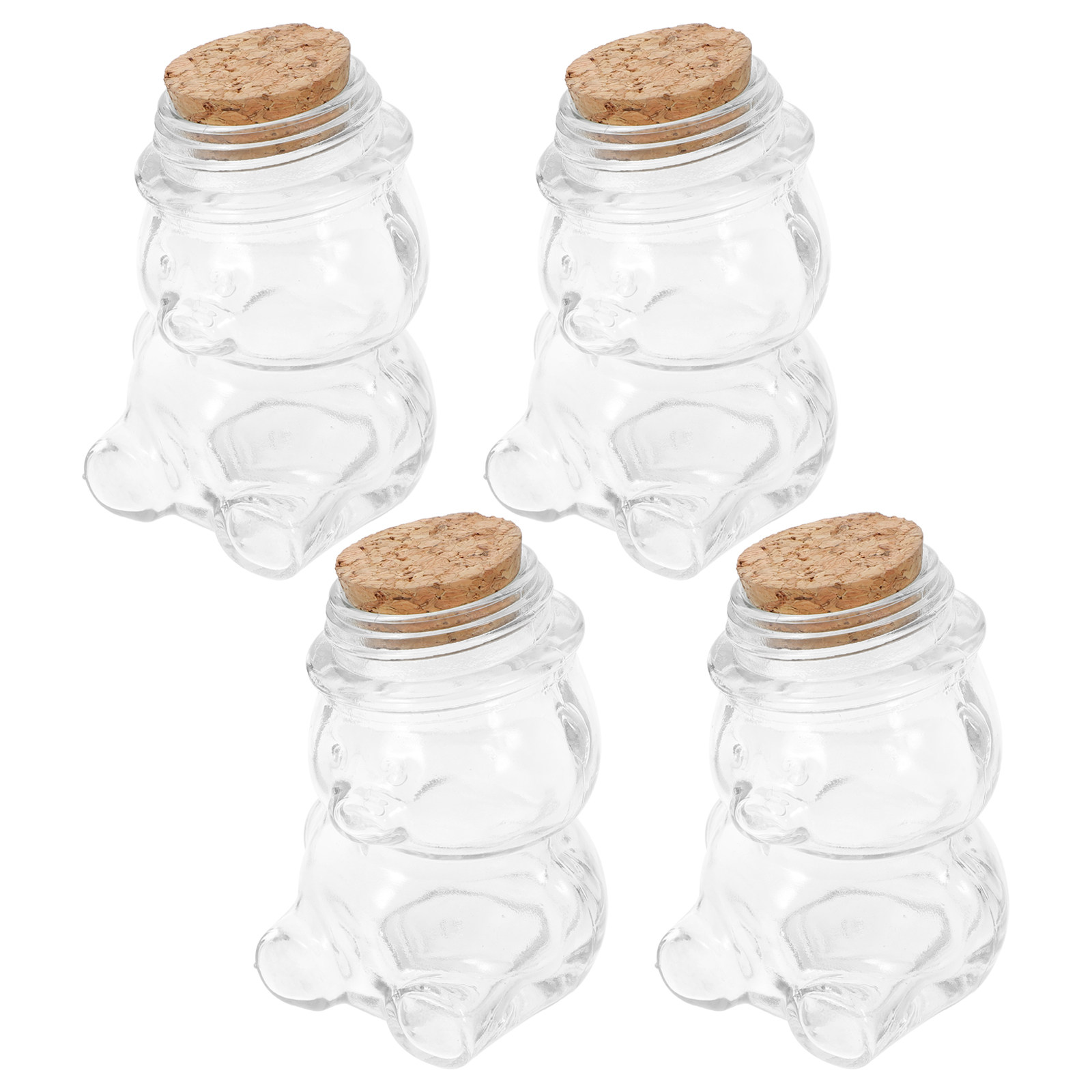 Tea Coffee Sugar Container - Набор из 4 стеклянных банок для
