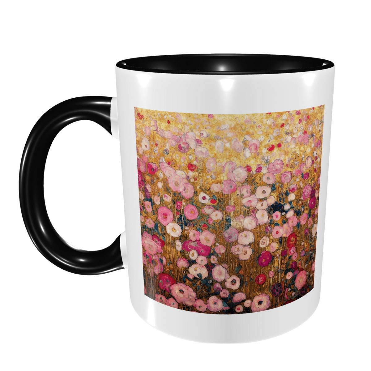 Кружка Gustav Klimt Pink Flowe – обзор и цена Coffee Tea Garden