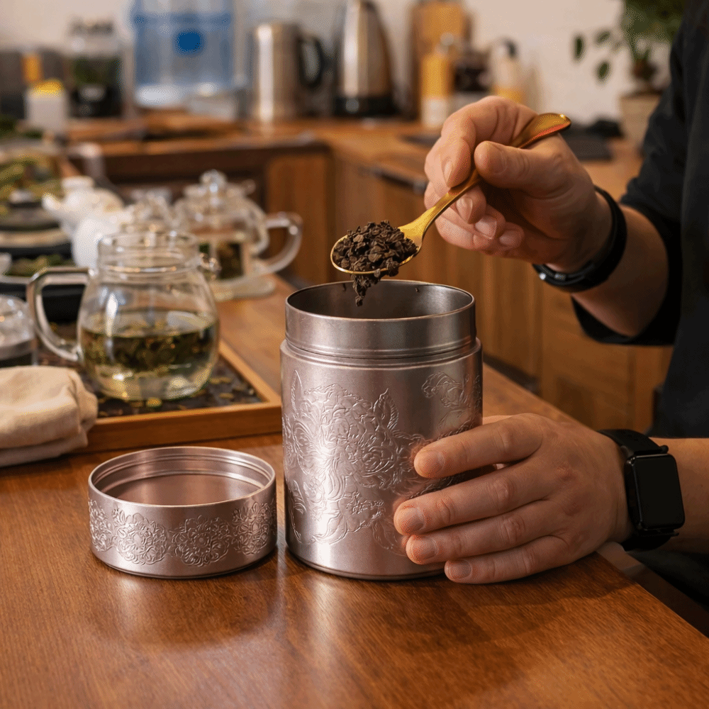 Герметичная мини-коробка для ч – обзор и цена Tea Coffee Sugar Container