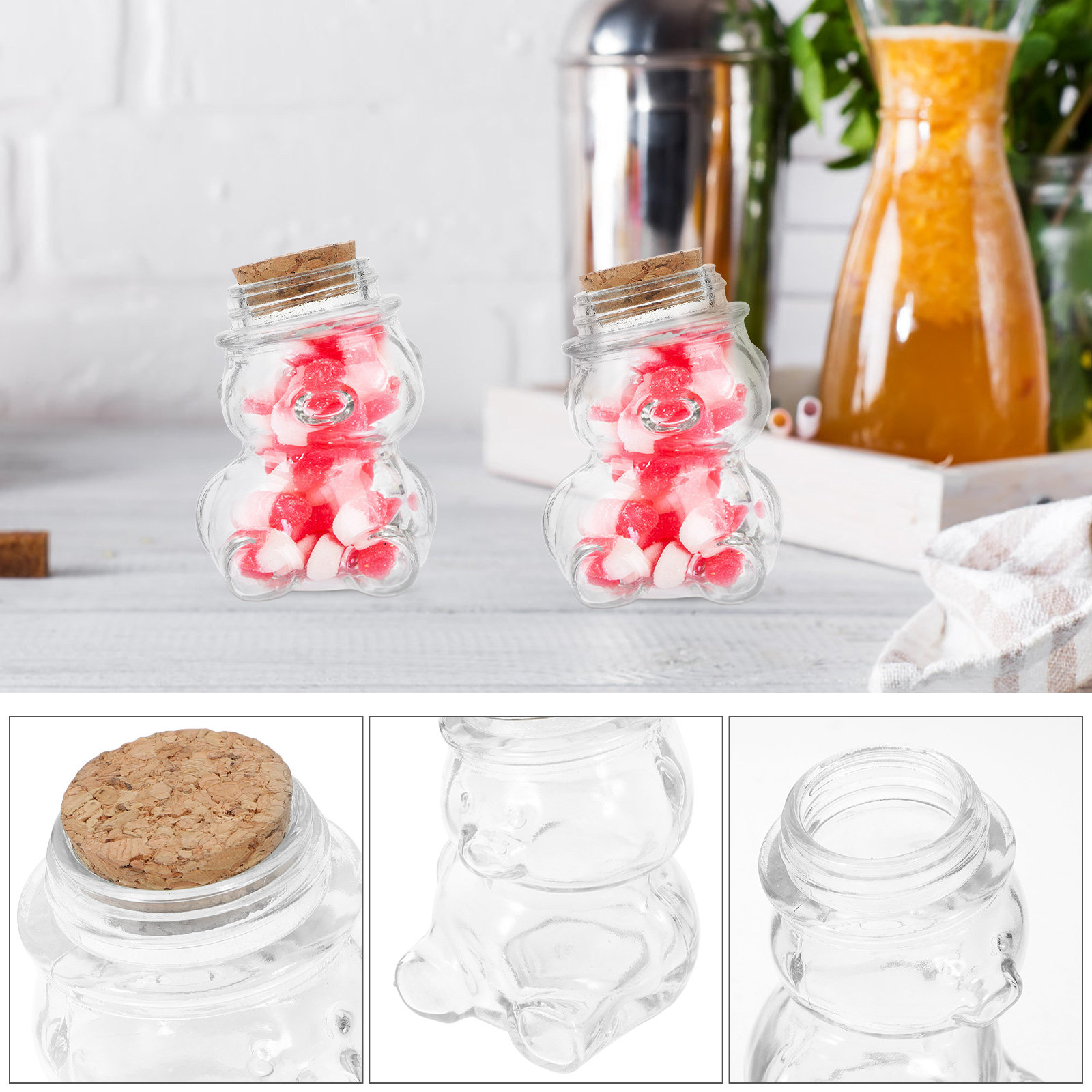 Набор из 4 стеклянных банок дл – обзор и цена Tea Coffee Sugar Container