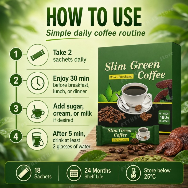 Слим Зеленый Кофе с Ганодермой – обзор и цена Coffee Tea For Weight Loss